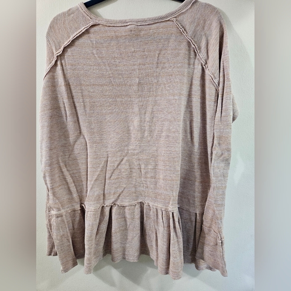 We The Free Coastline Henley Peplum Top - Picture 5 of 9